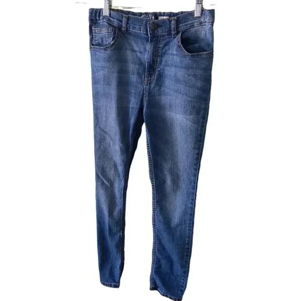 Oshkosh B’gosh size 12R skinny jeans with adjustable waist and snap closure EUC